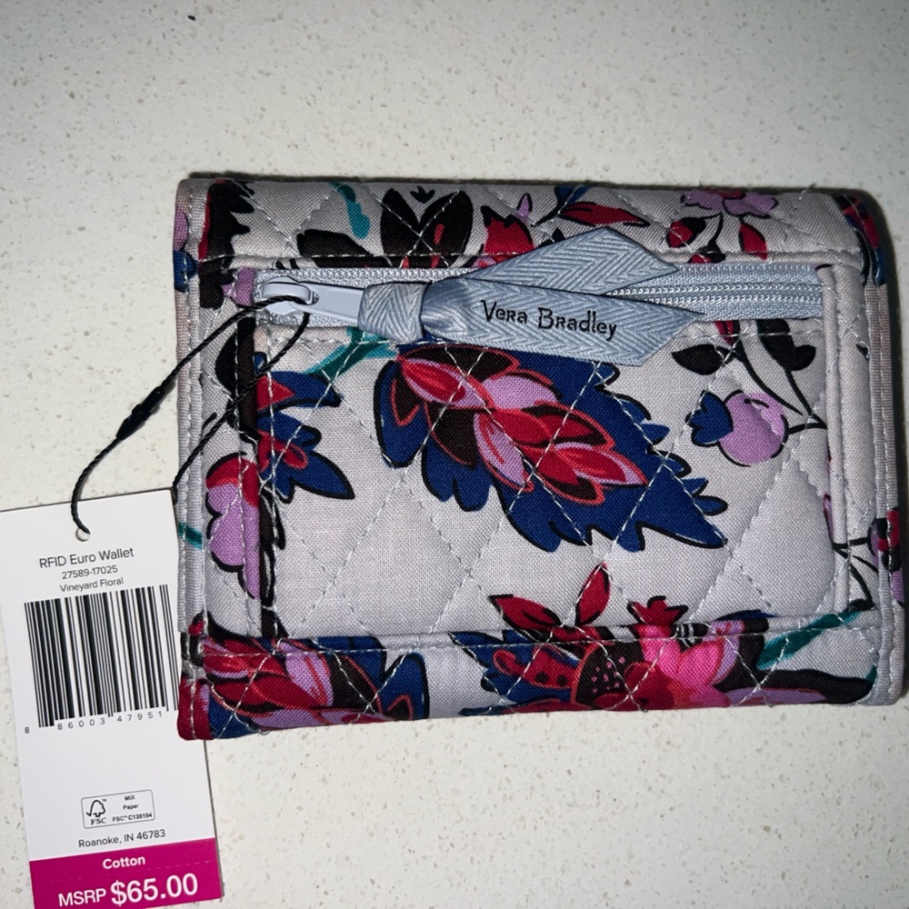 Vera Bradley Multicolor Floral Quilted Wallet